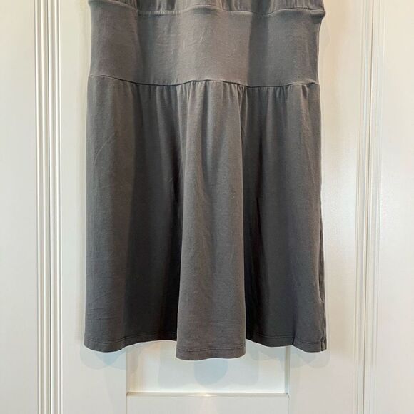 James Perse Supima Cotton Jersey Tank Dress Womens Size 2 Medium Gray Sleeveless - Picture 4 of 11